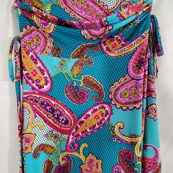 SKIRT / DRESS Paisley multi colour - Picture 3 of 7